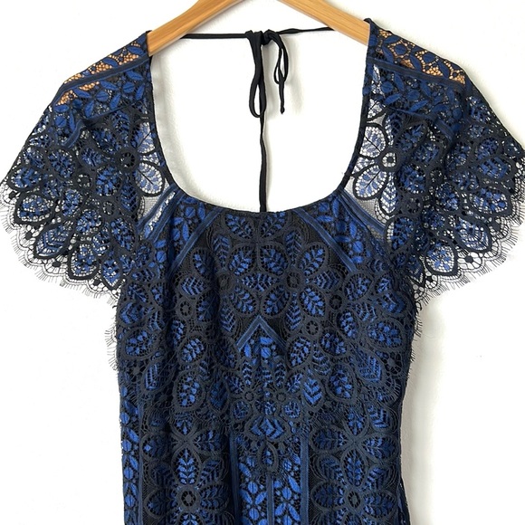 For Love & Lemons Lyla Lace Open Back Dress NWT - Picture 7 of 10